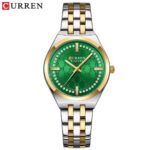 CURREN Emerald Green Two Tone Ladies Watch