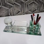 Crystal Glass Executive Desk Organizer Set — Executive Edition - Image 2