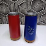 Stainless Steel Cork Bottom Travel Tumbler