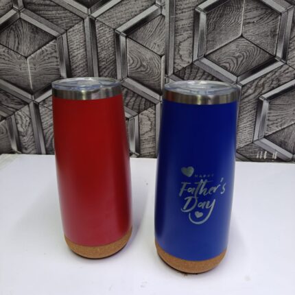 Stainless Steel Cork Bottom Travel Tumbler