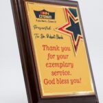 Custom Wooden Star Plaque