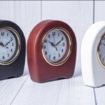 Executive Leatherette Table Clock