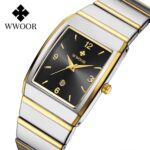 WWOOR Black Square Quartz Watch