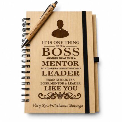 personalized wooden notebook nairobi