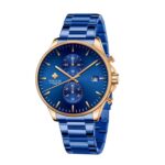 WWOOR Blue Gold Quartz Watch