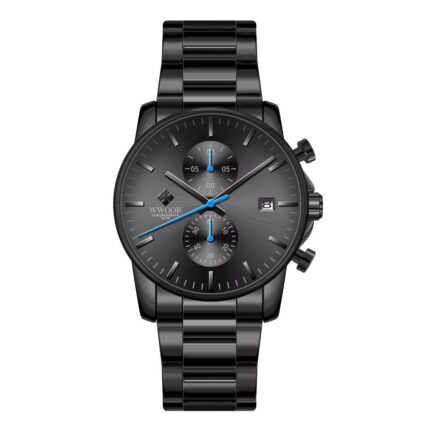 WWOOR All Black Quartz Watch