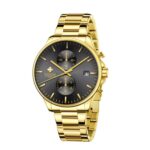WWOOR Gold Black Quartz Watch