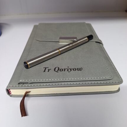 Personalized Leather Notebook Set