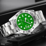SKMEI Silver Green Quartz Watch