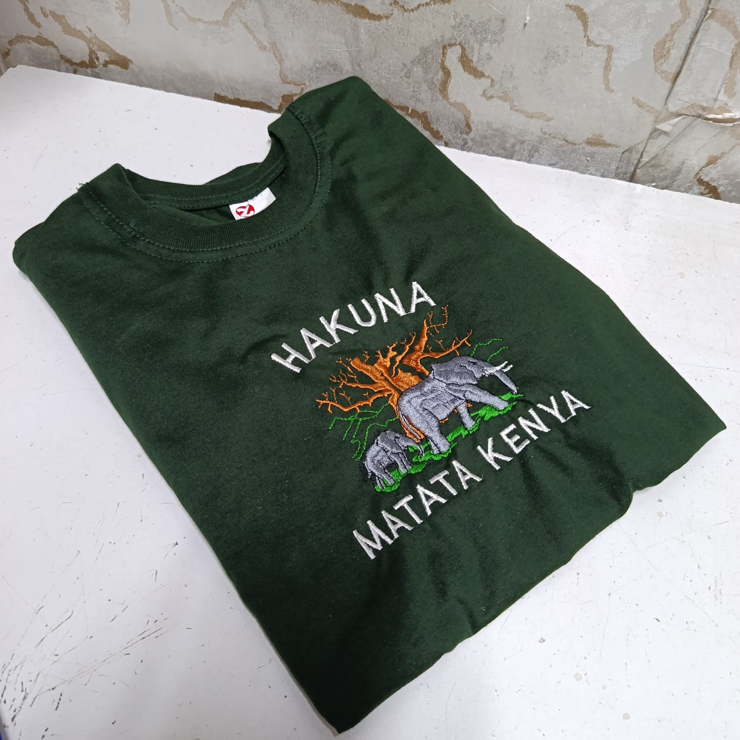 WhatsApp Image 2026-08-27 at 12.58.26 Embroidered Hakuna Matata Kenya T-Shirt