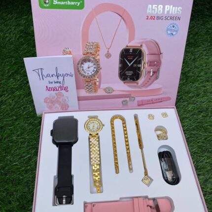 Smartbarry A58 Plus Smartwatch Gift Set for Women