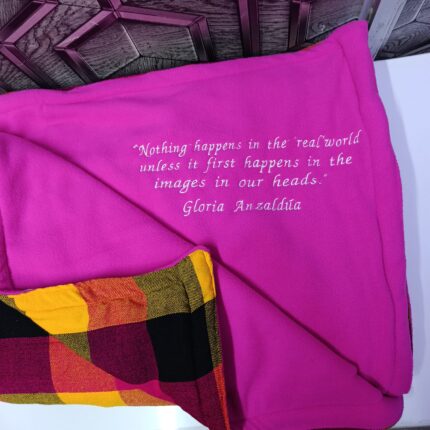 Personalized Pink Maasai Fleece Blanket