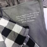 Personalized Grey Maasai Fleece Blanket