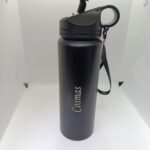 Personalized Matte Black Water Bottle