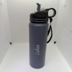 Personalized Grey Water Bottle