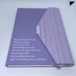 A5 Purple Leatherette Notebook