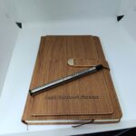 Personalized Wooden Grain Notebook Pen Set