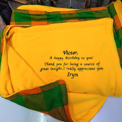 Maasai Shuka Fleece Blanket