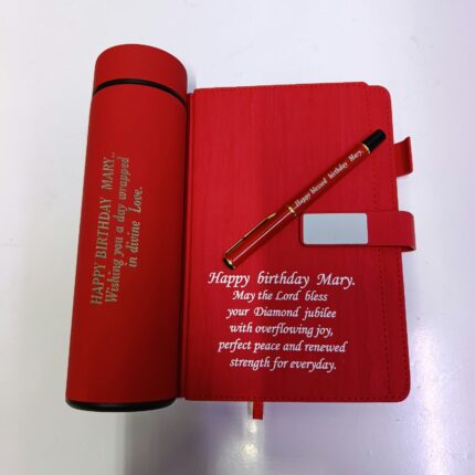 Personalized Red Gift Set