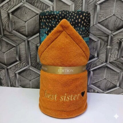 custom ankara fleece blanket sister
