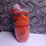 custom orange maasai fleece blanket