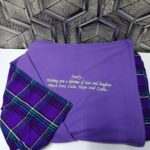 custom purple maasai blanket