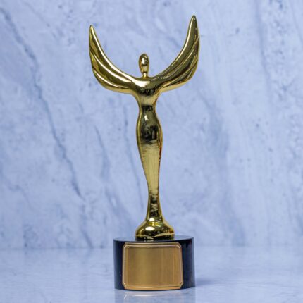 gold winged trophy