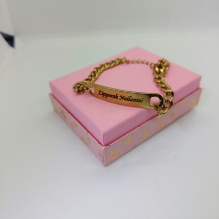 personalized gold bracelet