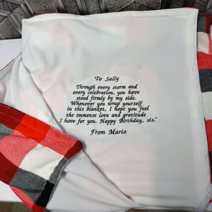 personalized maasai throw blanket